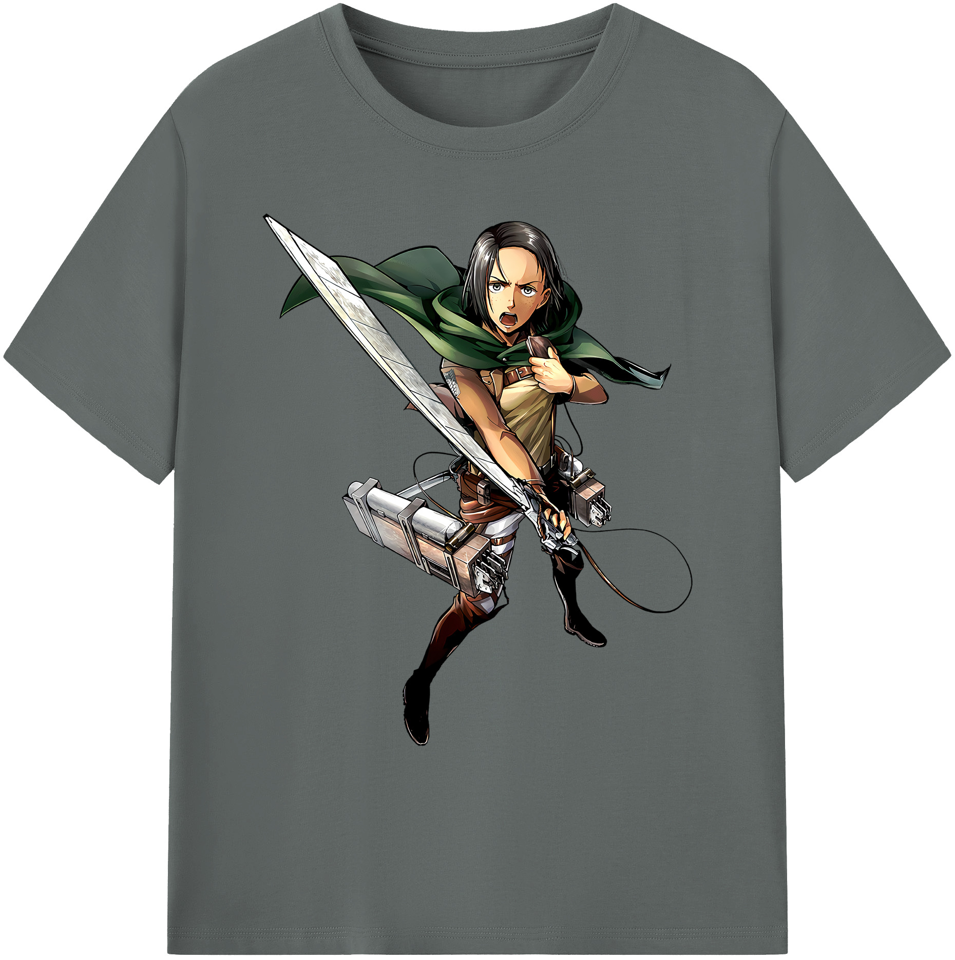 （画像用） 進撃の巨人 Attack on Titan 綿100％ メンズ半袖Tシャツ｜肌触りやわらか＆通気性